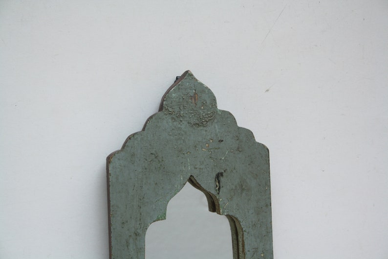 Wood Vintage Wall Mirror Wood Moroccan Mirror Distressed Look Mirror