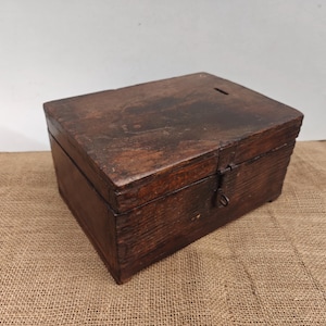 Vintage Wood Spice Box Indian Cash Box Wood Chest Wood Jewelry Box Old Wooden Box Vanity Box