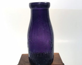 Purple Milk Bottle | Etsy