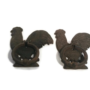 Rooster towel hook, set of two (2), vintage style, decorate, kitchen, decor,