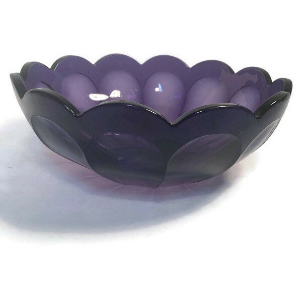 Purple Candy Dish Etsy