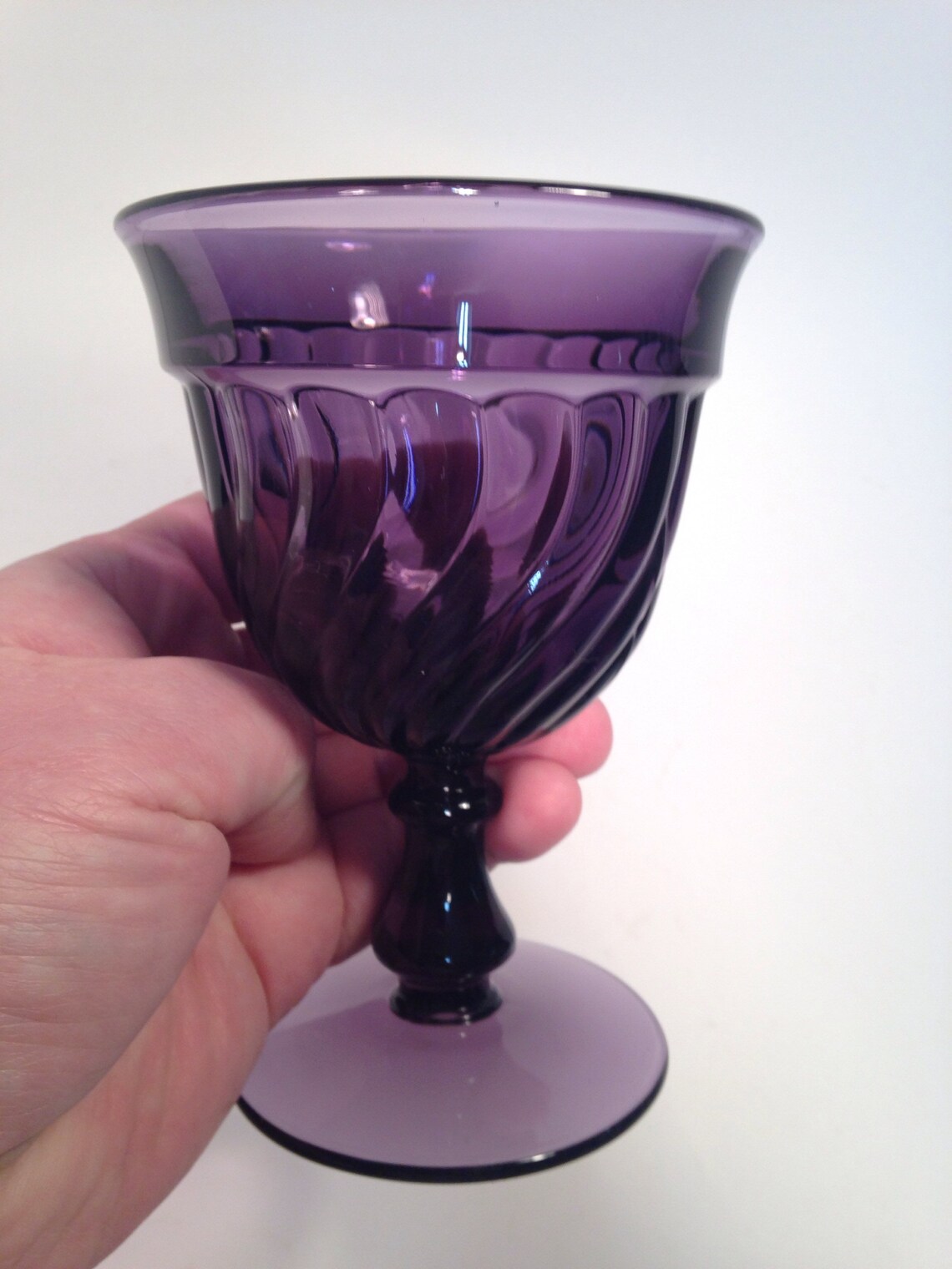 Fostoria Colony drinking glasses set of 4 Amethyst Purple Etsy