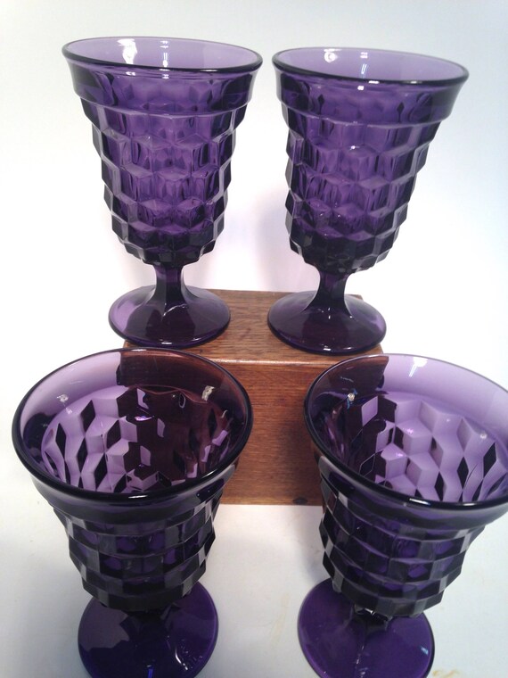 purple goblets