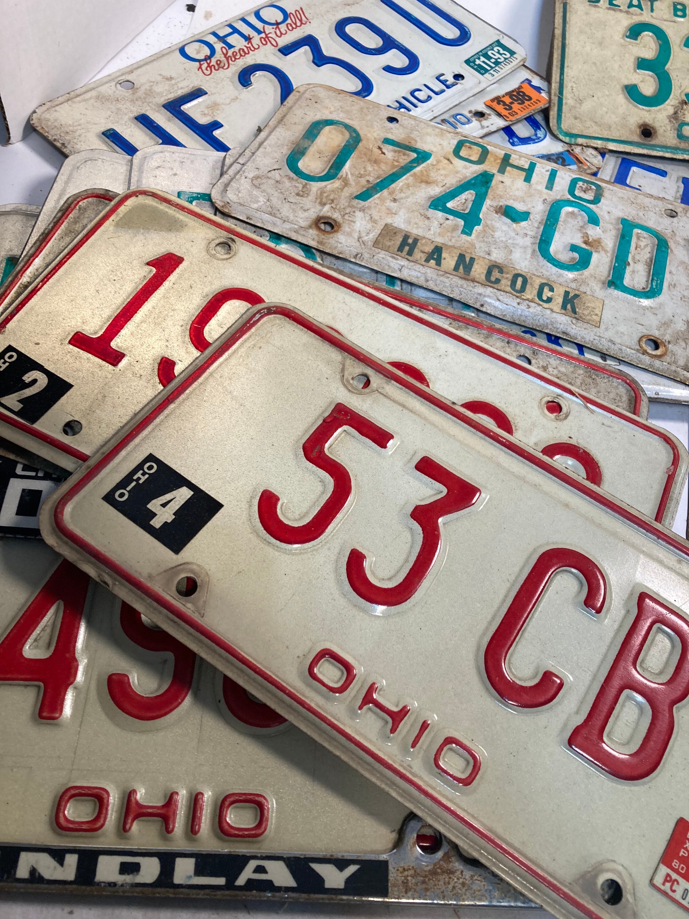 Ohio Temporary License Plate - 0spsqil