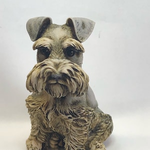 Neil Eyre Artist EyreDesigns Schnauzer Dog Pup Puppy K9 canine HANDMADE USA signed & numbered