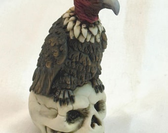 Neil Eyre Designs 2026 Halloween Buzzard Vulture Bird Head Skull made in USA Signed and Numbered