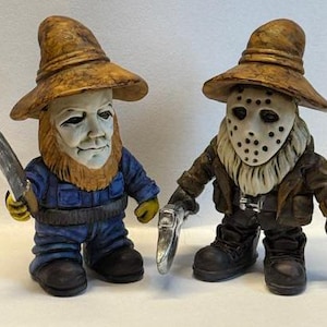 Artist Neil Eyre Eyredesigns Halloween Horror Jason Michael Meyers Mask Traveling Gnome Gnomes Gonk Handmade USA Limited Editions