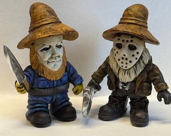 Artist Neil Eyre Eyredesigns Halloween Horror Jason Michael Meyers Mask Traveling Gnome Gnomes Gonk Handmade USA Limited Editions