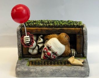 Neil Eyre Designs 2026 Halloween Horror Killer Sewer IT Clown Red Balloon Sail Boat signed and numbered MADE USA