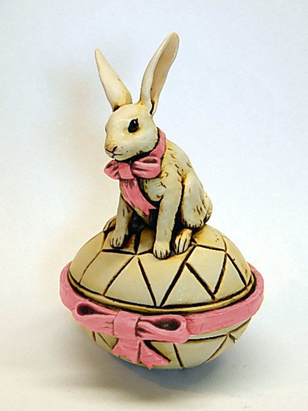 Artist Neil Eyre Eyredesigns Easter Egg Ring Box Hatching Bunny Rabbit ...