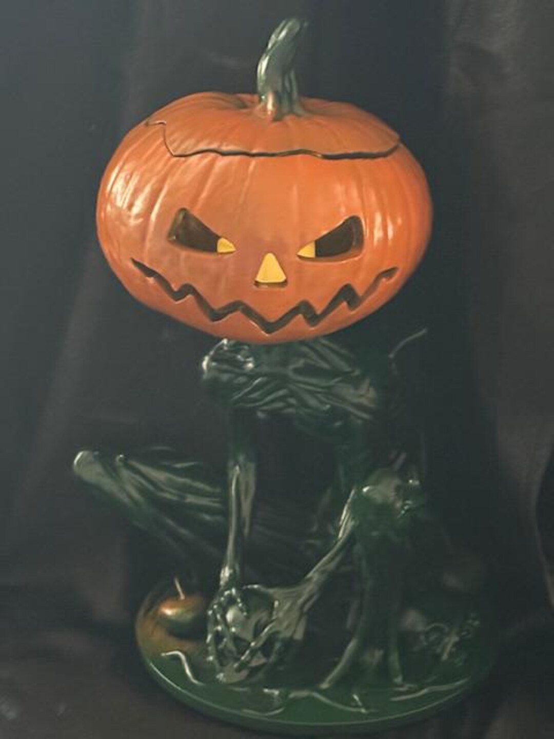 Halloween Horror Jack O Lantern Box Swamp Thing Pumpkin Head