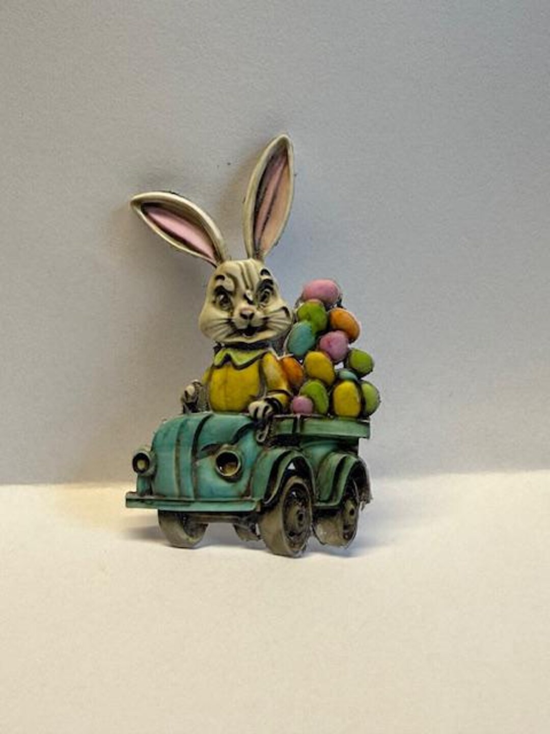 Neil Eyre Eyredesigns Easter Bunny Rabbit Colored Eggs Car Truck Made ...