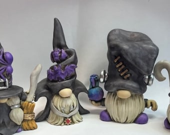 Neil Eyre Eyredesigns  Halloween Horror Dracula Vampire Witch Frankenstein Wizard Warlock Bat Gnome Troll figurine Made USA Signed numbered