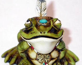 Artist Neil Eyre Eyredesigns Indian Dream Catcher Jewelry Feather Tree frog Frogs Toad Handmade USA Silver Bolts
