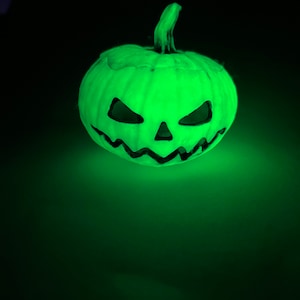 Neil Eyre Eyredesigns Halloween haunted  Glow in Dark pumpkin pumpkins Lantern trinket box pot orange LED Battery light Included MADE USA