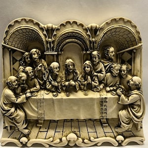 Neil Eyre Eyredesigns Christmas Nativity Lord Jesus God Last Supper Religious Display large SOLID Handmade USA Signed and Numbered