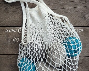 crochet net bag pattern free