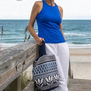 Crochet PATTERN - Lili Backpack - Bag, Overlay Mosaic Crochet Handbag, Tote, Purse