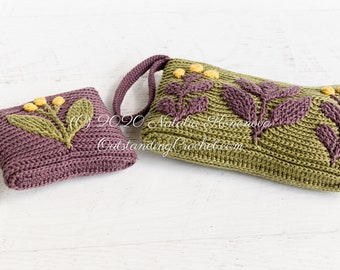Crochet coin purse Tassen & portemonnees Portemonnees & Geldclips Portemonnee met ketting Keep me in stitches 