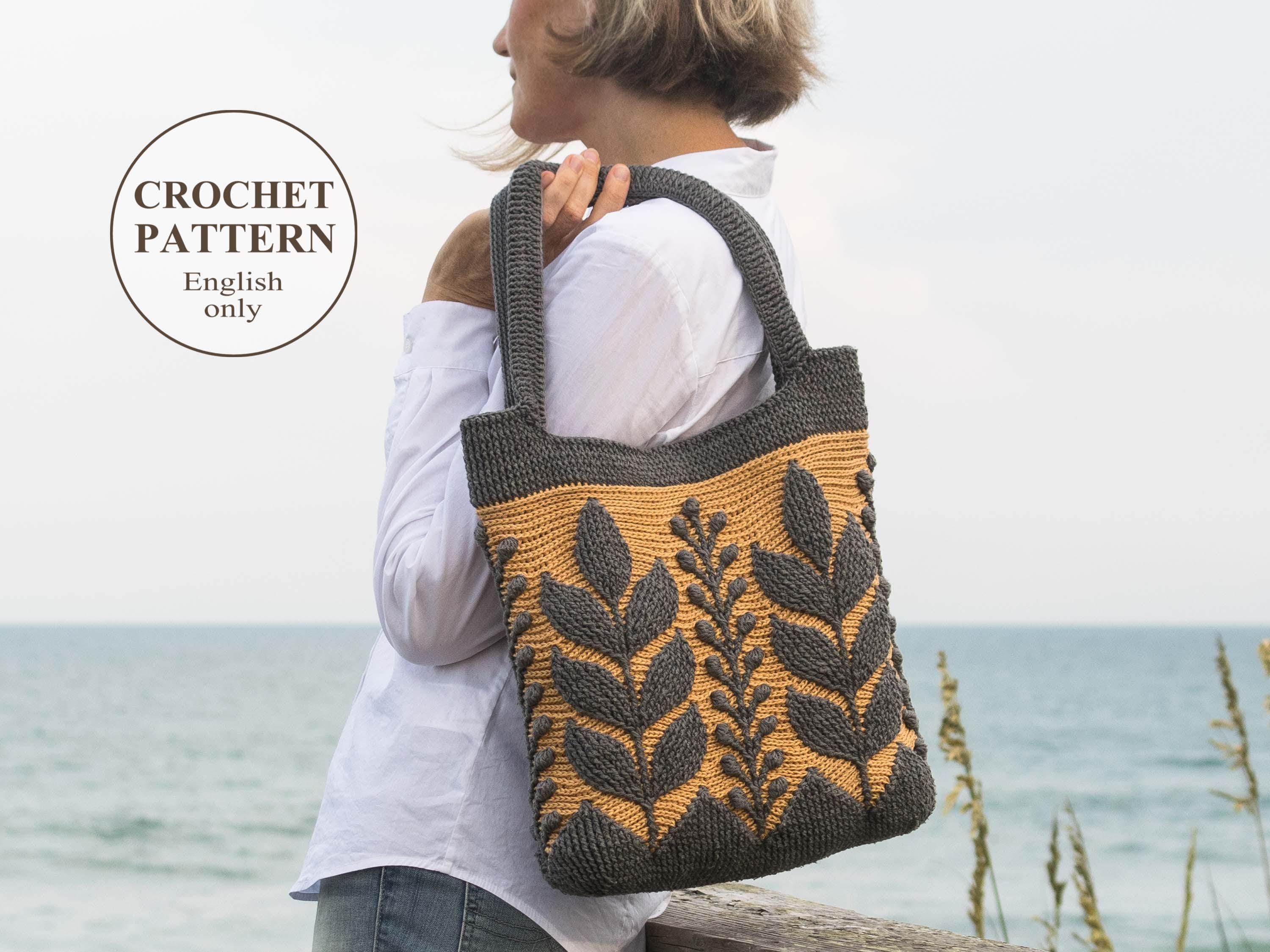 Prairie Bag Crochet Pattern: 3D Embossed Floral Tote (PDF) - Etsy