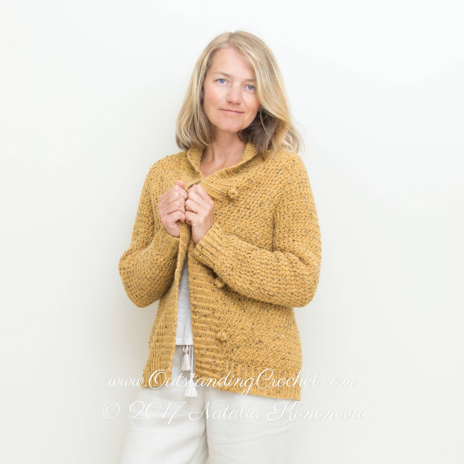 etsy crochet cardigan pattern