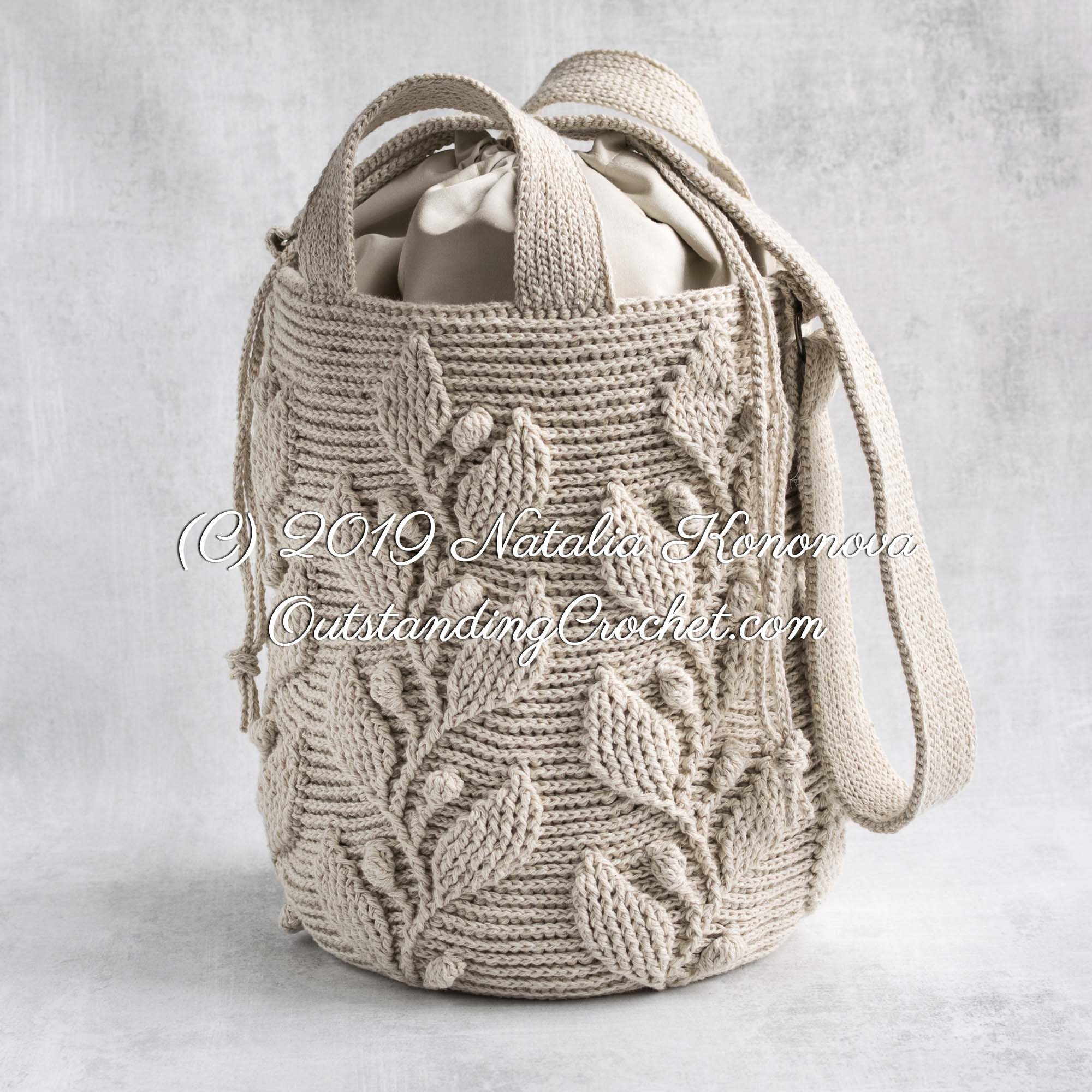 DIY Crochet Bag Pattern Muse Hemp Ethnic Net Bag Hobo 