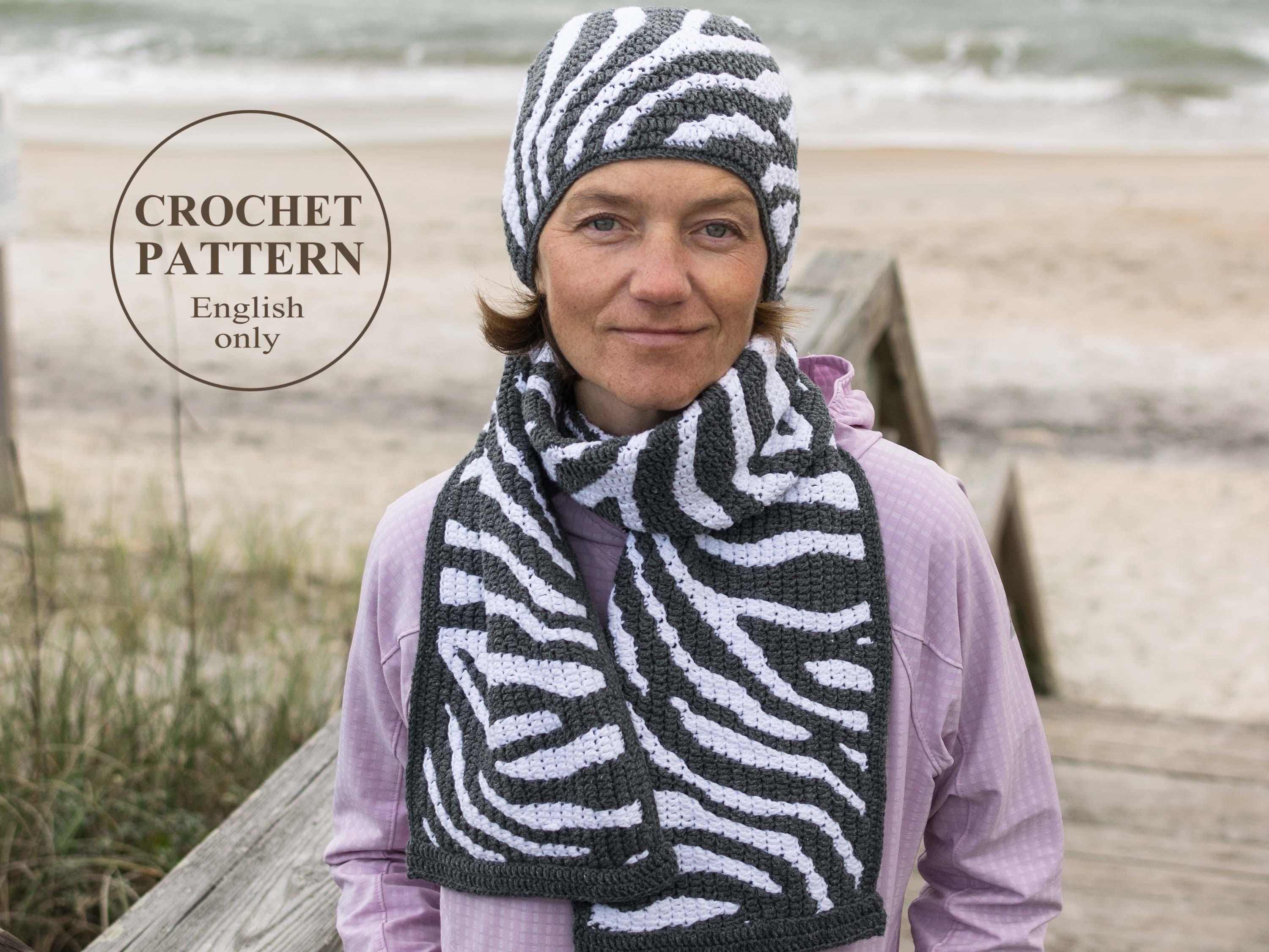 Zebra Print Scarf - Etsy