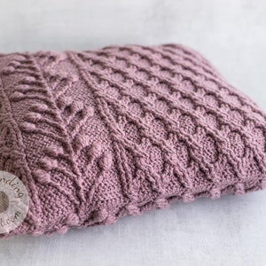 Crochet Pillow PATTERN - Umbella Cushion - Cabled, Textured - Chart, Videos, Written - PDF image 4