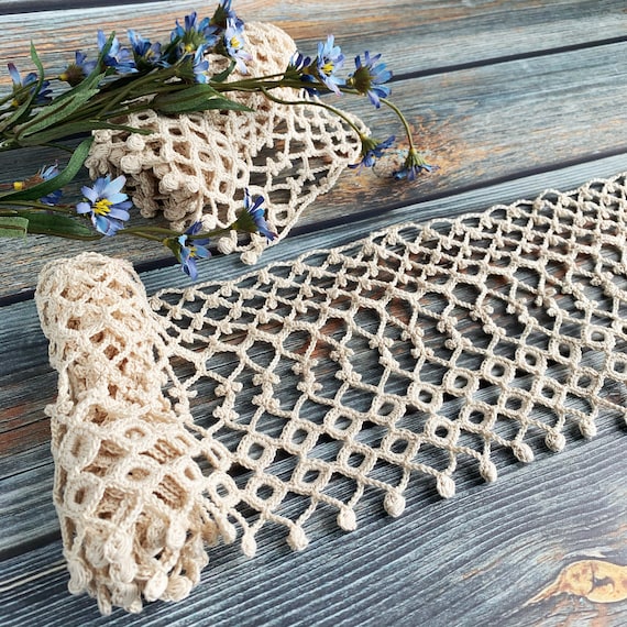 Crochet Edging PATTERN Crochet Lace Trim, Edging for Scarf, Skirt