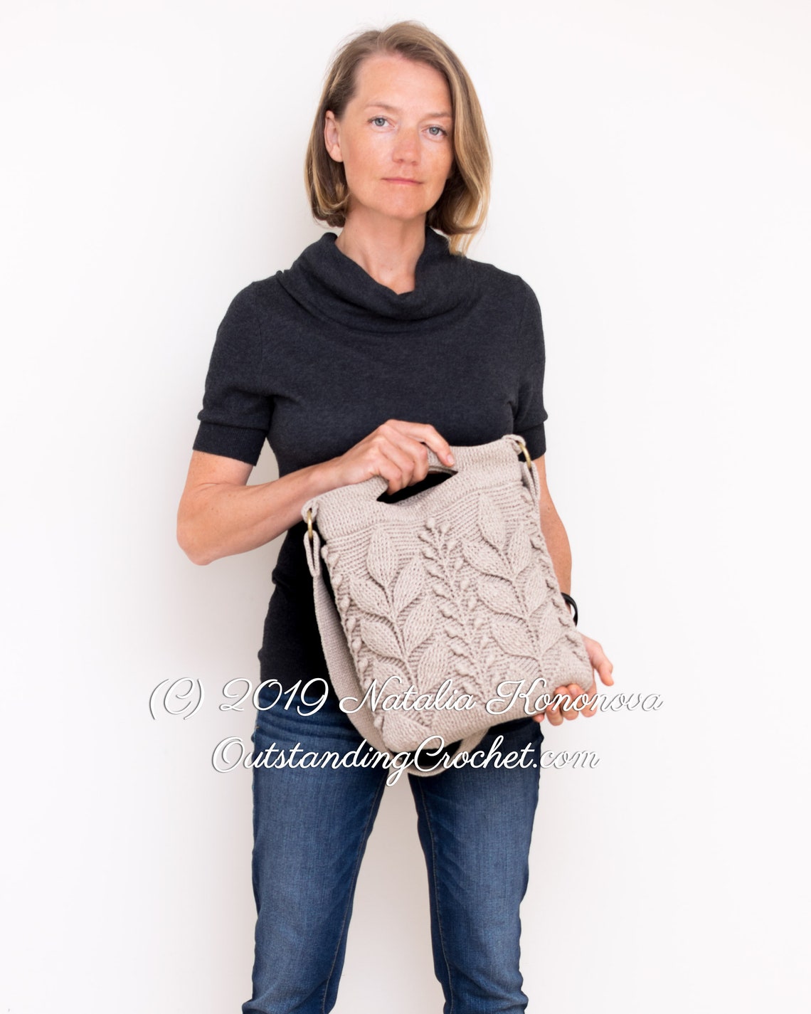 Embossed Crochet Bag PATTERN Spica Women Handbag Purse Etsy UK