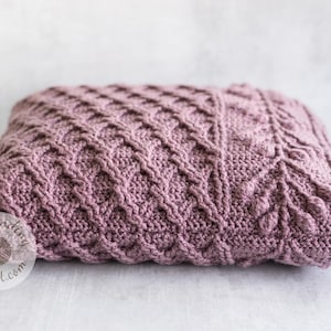 Crochet Pillow PATTERN - Umbella Cushion - Cabled, Textured - Chart, Videos, Written - PDF image 5