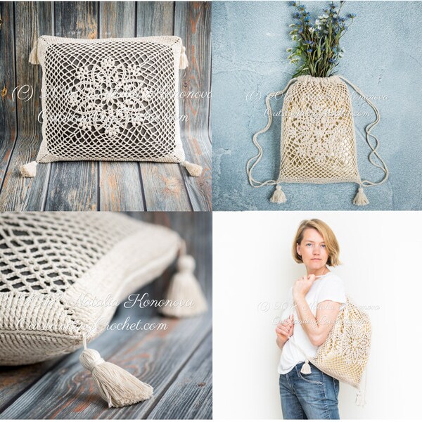 Crochet Lace Pillow Etsy