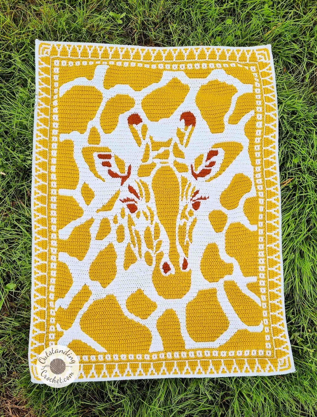 Blanket/ Tapestry Crochet PATTERN Giraffe Overlay Mosaic Crochet