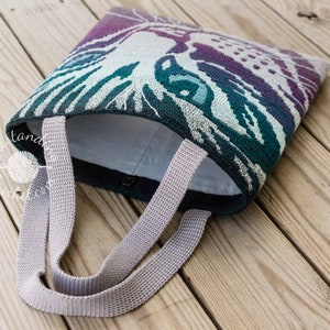 Cat Bag Pillow Crochet PATTERN - Overlay Mosaic - Women Shoulder Bag, Cushion, Tote.
