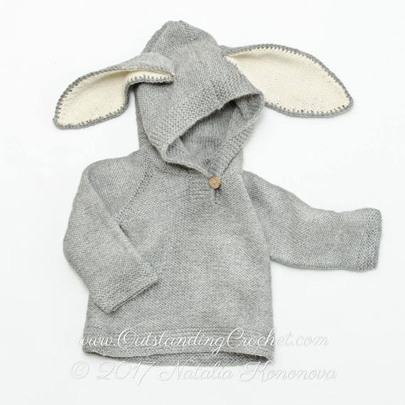 Sweat à Capuche Avec Oreilles De Lapin - Coupe Large, Poche Devant, Imprimé Kawaii - Pour Femme