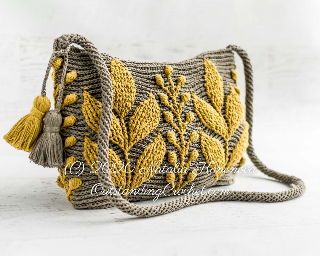 Capsella Crochet Bag PATTERN Small Women Purse, Shoulder, Crossbody