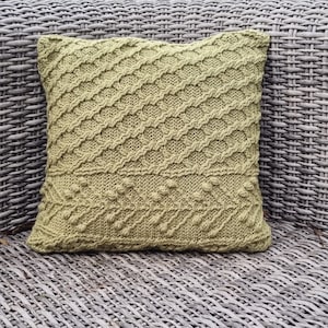 Crochet Pillow PATTERN - Umbella Cushion - Cabled, Textured - Chart, Videos, Written - PDF image 9