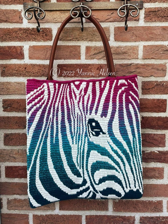 Zebra tas bruin sale