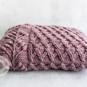 Crochet Pillow PATTERN - Umbella Cushion - Cabled, Textured - Chart, Videos, Written - PDF image 6