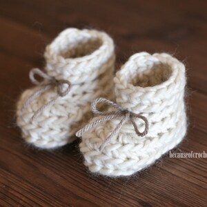 PDF Crochet PATTERN - Newborn Baby Slippers. Foot Length 3" (8 Cm ...