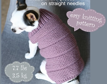 Modèle de pull pour chien en tricot facile termes américains