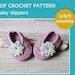 PDF Crochet PATTERN Newborn Baby Slippers. Quick and Easy. Written in ...
