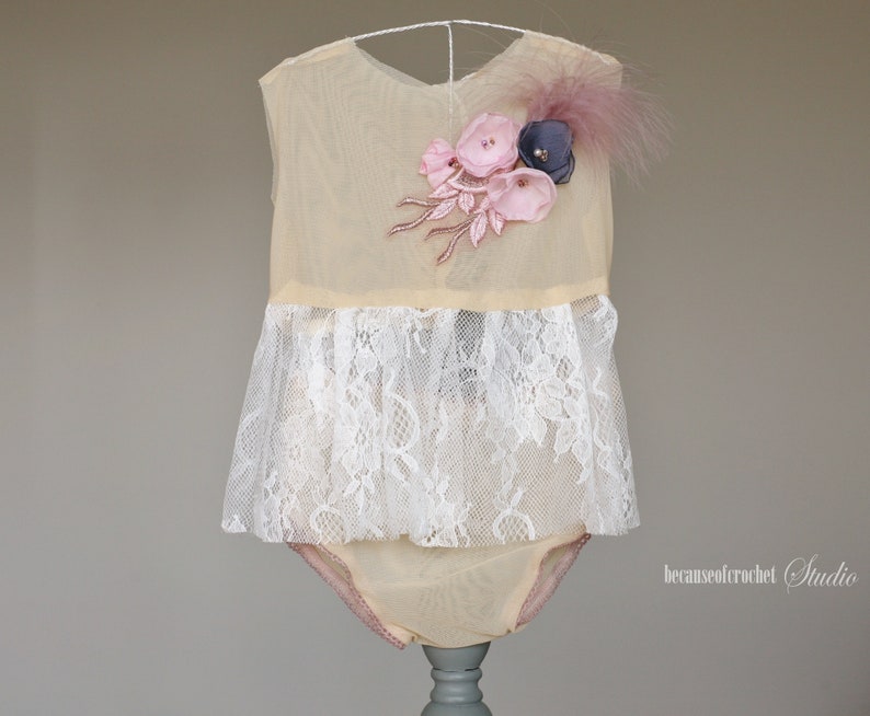 Lace top and panties Sitter Photo prop Ready to ship. Handmade from high quality lace Size 5-6 month