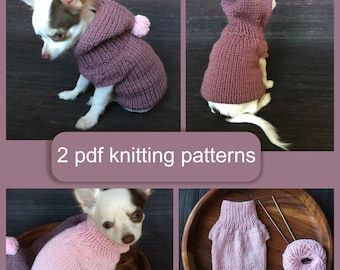 2 PDF Knitting PATTERNS Toy Chihuahua 