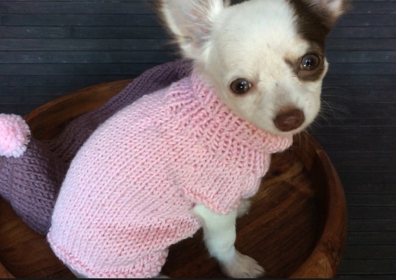 2 PDF Knitting PATTERNS Toy Chihuahua sweater. Fast and Etsy