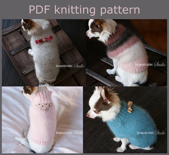 Pdf Knitting Pattern Chihuahua Sweater Fast And Easy Knitted In One Piece On Straight Needles Written In Us Terms Intermediate Level