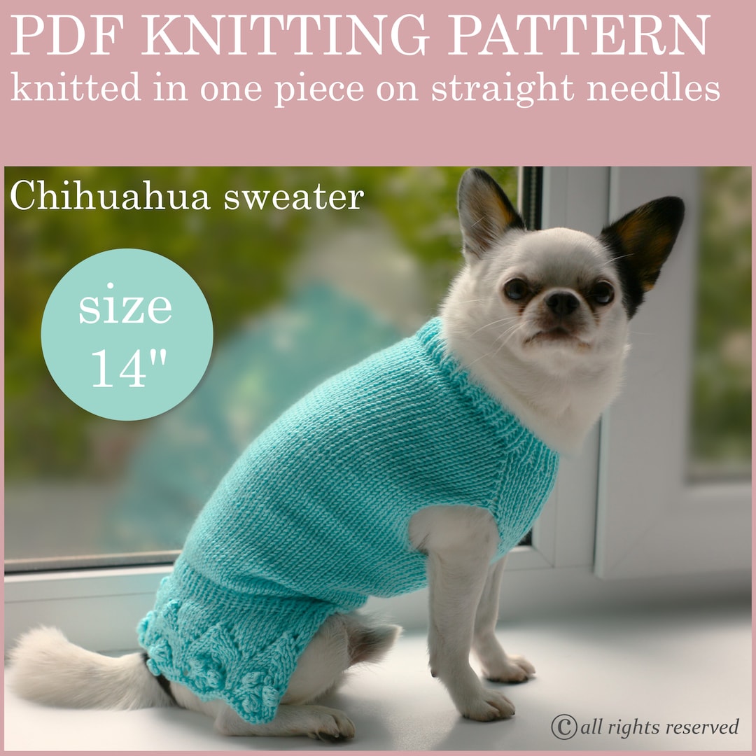Buy Small Dog Sweater Knitting Pattern: 14