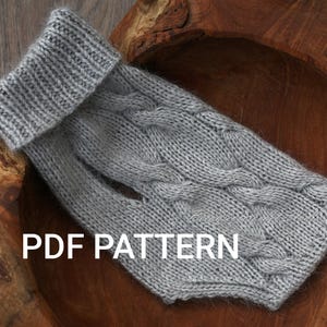 Dog/Cat Sweater Knitting Pattern: Intermediate Level (PDF Pattern)