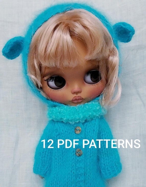 Blythe and Paola Reina Doll Clothes: 12 Knitting & Crochet