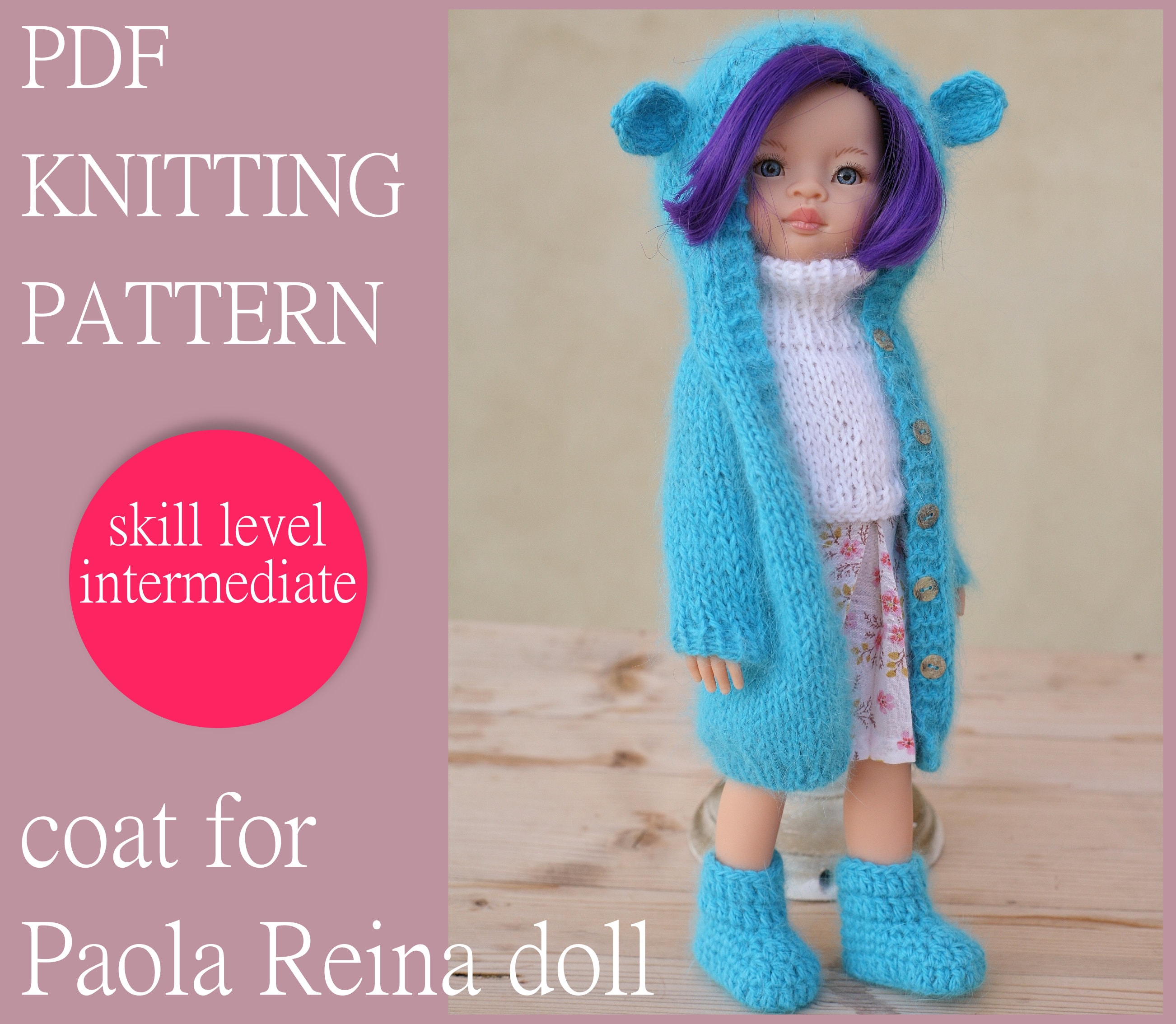 Blythe and Paola Reina Doll Clothes: 12 Knitting & Crochet